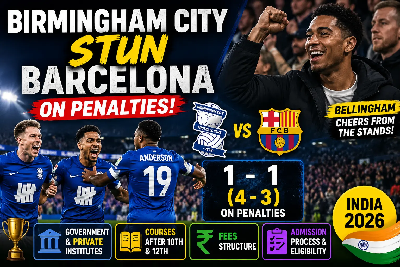 Birmingham City Beat Barcelona on Penalties in Pre-Season Thriller as Jude Bellingham Watches On