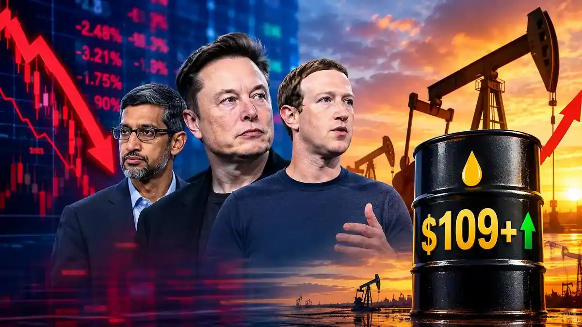 Stock Futures Slide as AI CEOs Call for Slowdown and Oil Surges Past $109