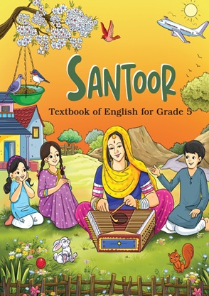Class 5 Santoor English Book Cover
