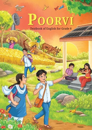 Class 8 Poorvi English Book Cover